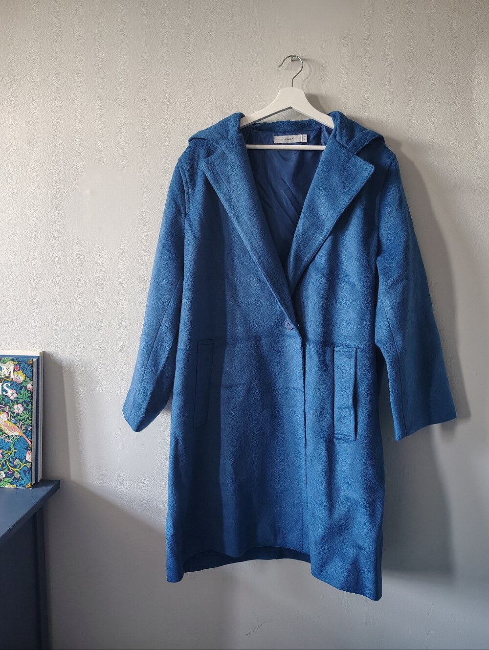 Bailey Blue Hooded Wool-Blend Car Coat